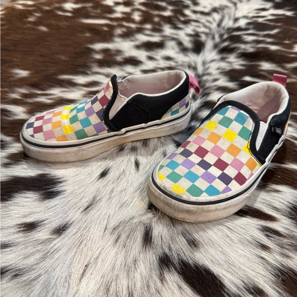 Vans Multicolor Checkered Slip-On Shoes